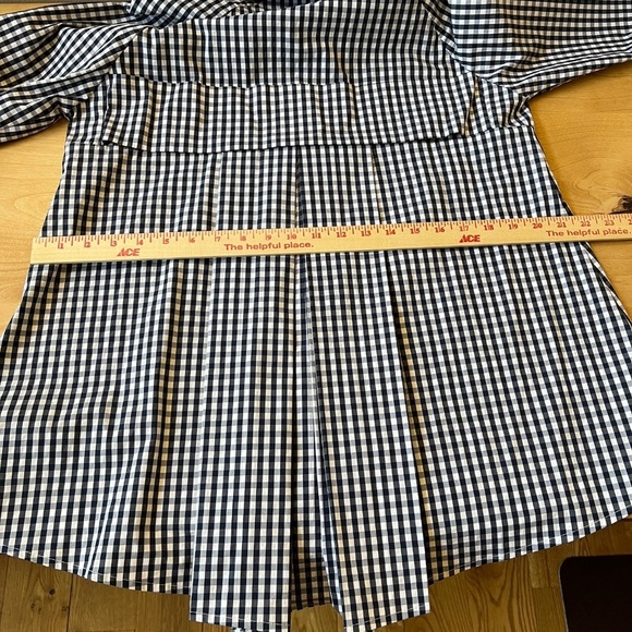 RAVEL TOP M GINGHAM CHECK FIT & FLARE TUNIC COTTON BLD CLASSIC CASUAL ELEGANCE - Picture 13 of 13